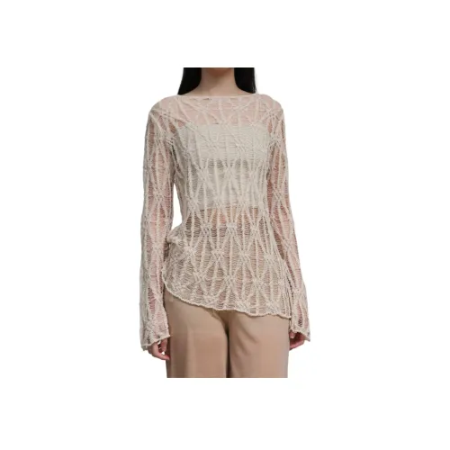 SWAYING KNIT Белый Женские Трикотаж