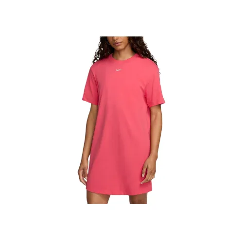 nike Женские OVERSIZED T Платье-рубашка Короткий рукав Платье Женские Астра розовый