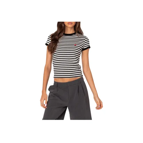 Edikted Черно-белая панда Женские T-рубашки