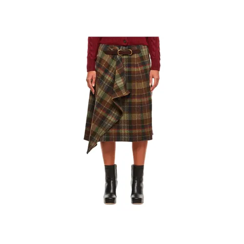 Polo Ralph Lauren Повседневный Длинный Юбка Женские Зеленый