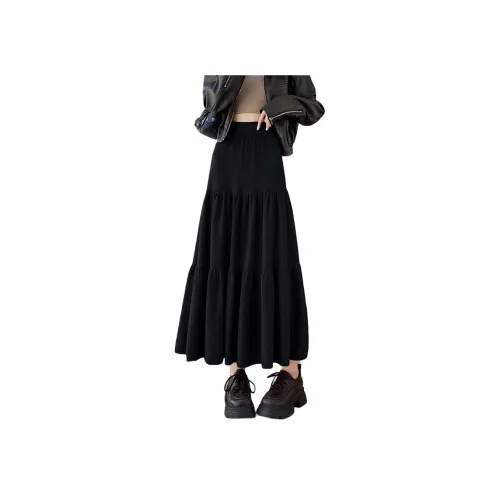 YINLEI Женские вязаные длинные юбки