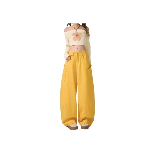 BEAR UNION Желтые Женские Джинсы