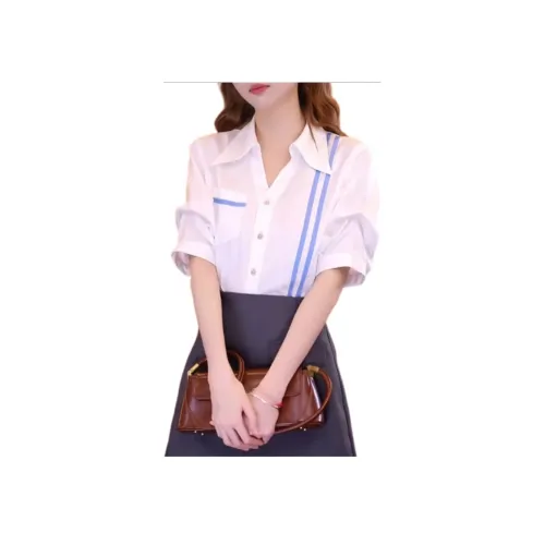 SIXUSICHOU Белый Женские Рубашки