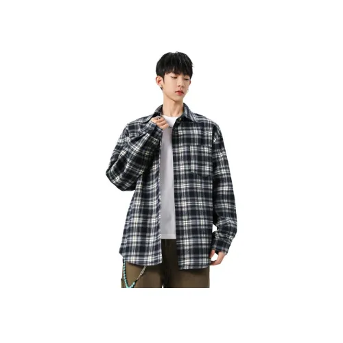 JEFF BANKS Темно-синие унисекс рубашки