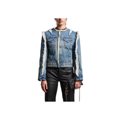 R13 SS24 Denim Jacket Women's Clinton Blue
