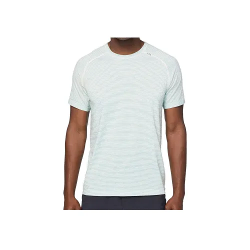 lululemon Metal Vent Tech Реглан-рукав Т-рубашка Женская Белая Синяя Лаймово-серая