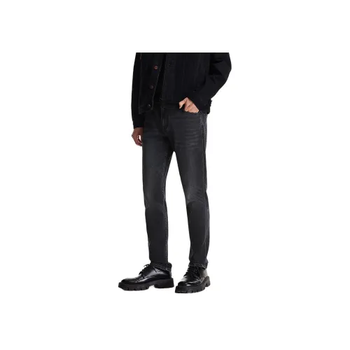 JACK JONES A17 Medium Gray Denim Men's Jeans JACK JONES A17 Средний Серый Деним Мужские Джинсы