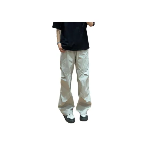 MORii Light Gray Men's Casual Pants MORii Светло-серые Мужские Повседневные Штаны