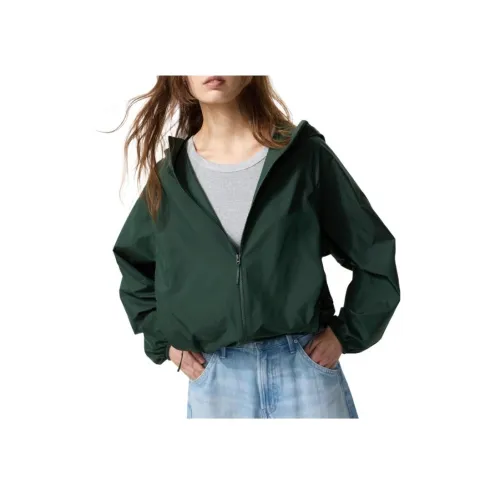 UNIQLO Куртки и Пальто Женские Темно-Зеленый