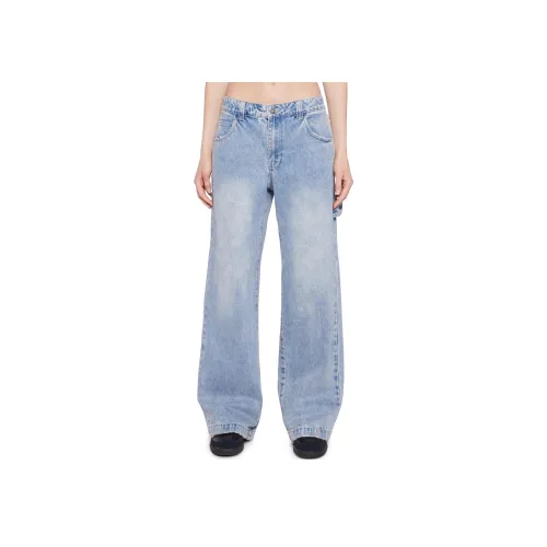 Dolls Kill So Misunderstood Световая стирка CARPENTER Джинсы Женские Светло-синий Светло-синий