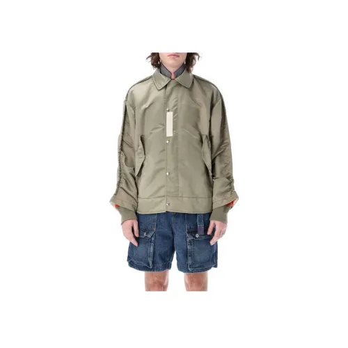 Sacai совместный бренд Зеленый Мужской Куртки
