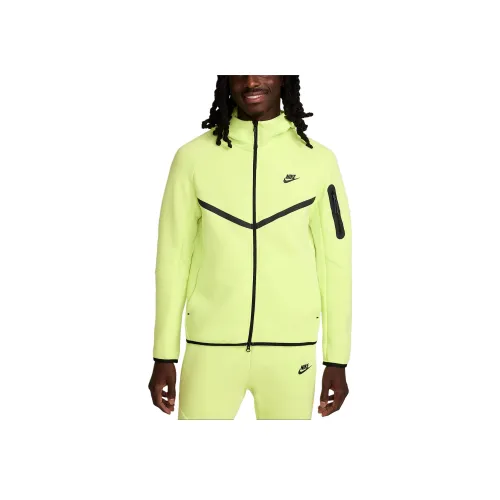 nike Tech WINDRUNNER Куртки Пальто Мужской Светло-лимонный Черный