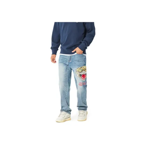 Ed Hardy Индиго Мужские Джинсы