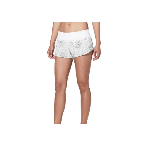 lululemon Speed Up Спортивные шорты Женские Серый Белый С принтом