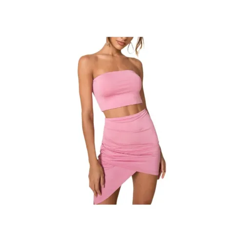 SUPERDOWN Lafonda Без бретелей Мини Набор Комплект с юбкой Женские