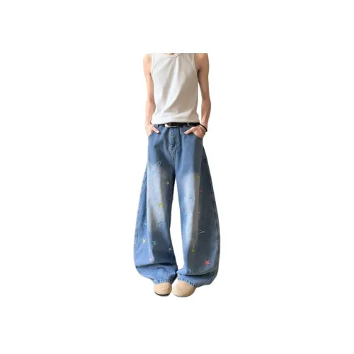 GEOGRE ALEX Синие Унисекс Джинсы