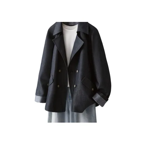 IHIMI Оригинальный джинсовый женский тренч