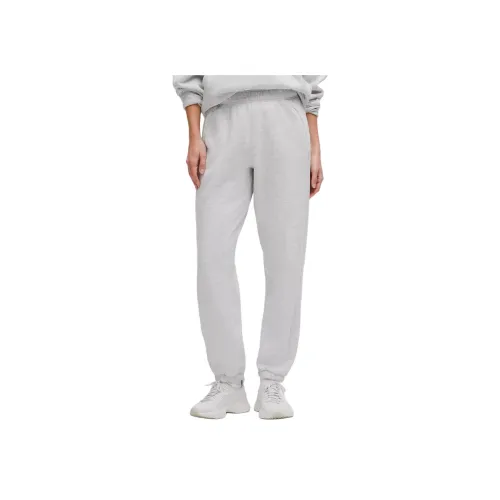 lululemon Scuba SS25 MID Step Шов OVERSIZED Jogger Регулярные Повседневные Брюки Женские Серый Белый