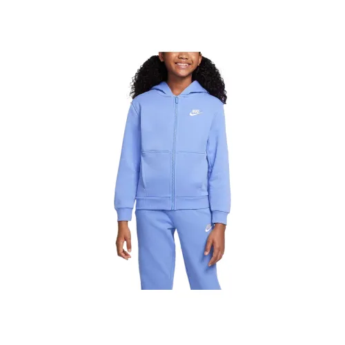 nike Куртки Пальто Sportswear Club Rapid Синий Белый Детский
