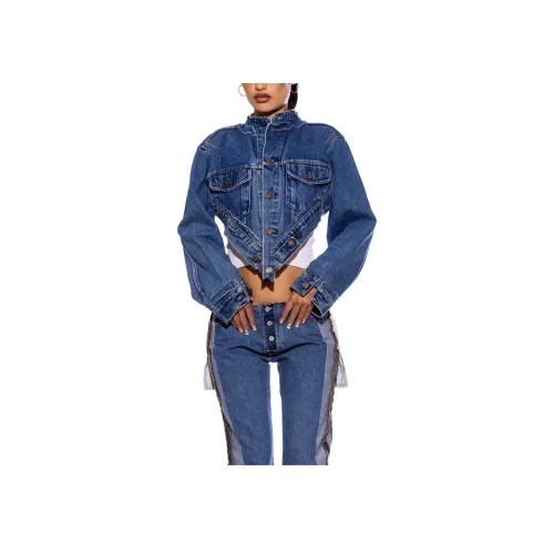 SAMI MIRO VINTAGE Синий/Винтажный синий Женские джинсовые куртки