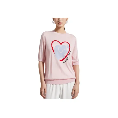 Badgley Mischka T-рубашка женская розовая