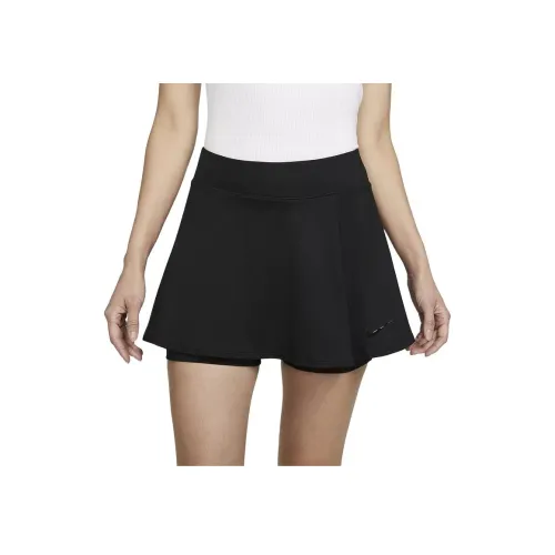 Nike Club Юбка Повседневная Короткая Юбка Женская Черная