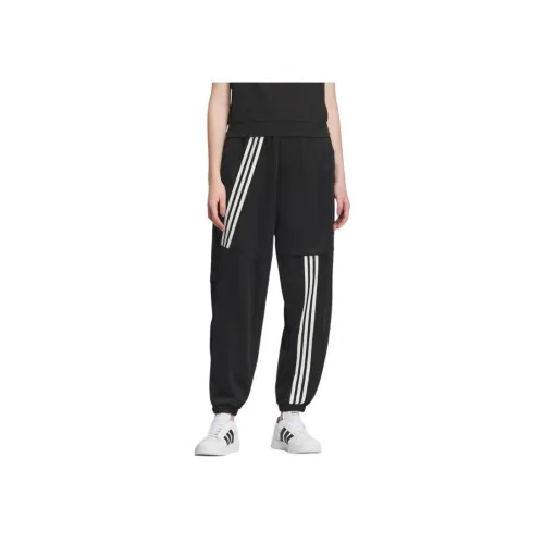 Adidas Черные Женские Повседневные Брюки