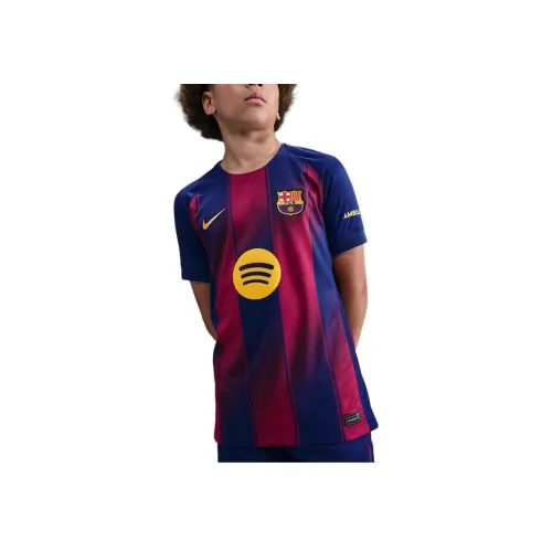 nike T-рубашка Темно-королевский синий Детская