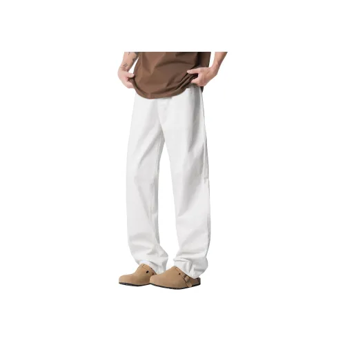 XAFB Белые Унисекс Повседневные Брюки