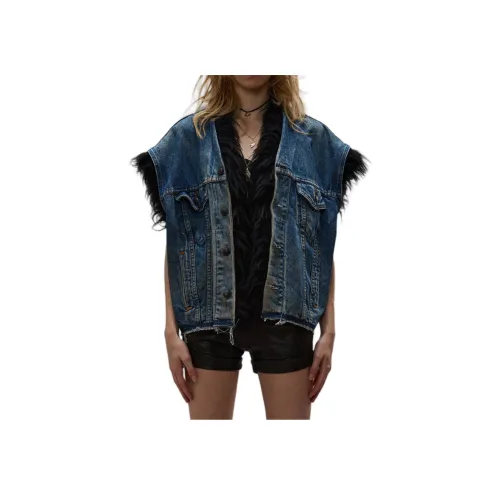 R13 Stonewashed Blue Женские Джинсовые Куртки