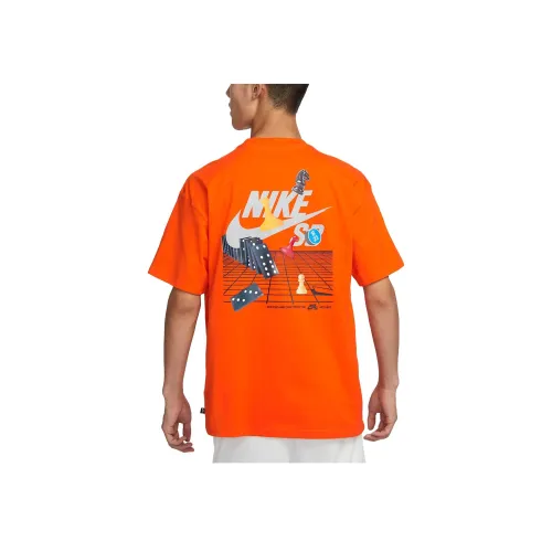 Nike Безопасность Апельсин Мужские T-рубашки