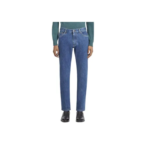 Ermenegildo Zegna Blue Men's Jeans  
Эргенжильдо Зегна Синий Мужской Джинсы