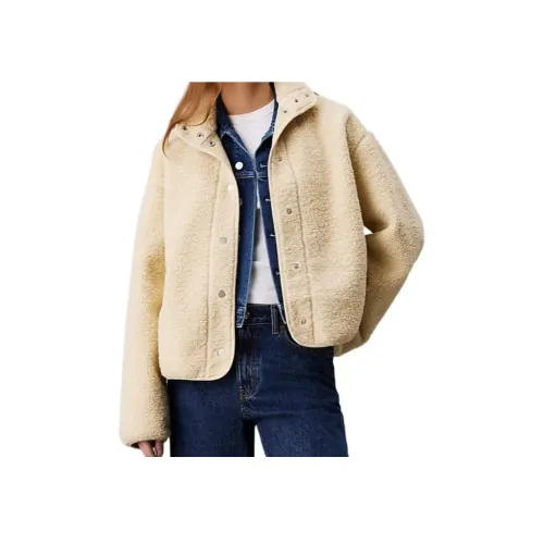 CALVIN KLEIN FW24 Куртка Европейская версия Женская CAMEL