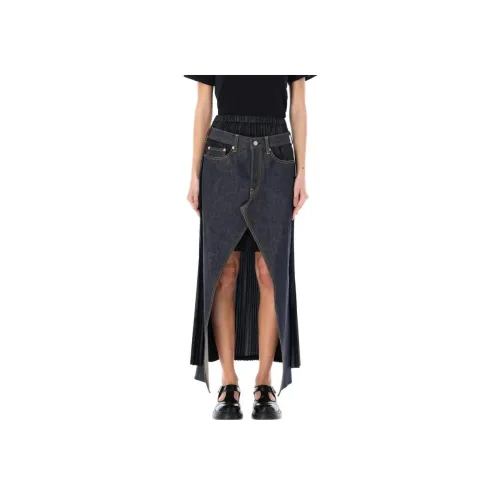 JUNYA WATANABE Denim Long Skirt Women's Blue Gray JUNYA WATANABE Деним Длинный Юбка Женская Синий Серый