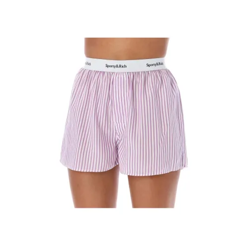 SPORTY & RICH Фиолетовые Женские Повседневные Шорты