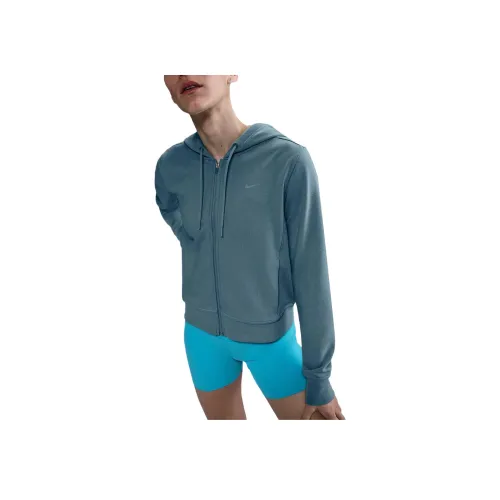 Nike Dri Fit One Толстовка Женская Тлеющий Синий Черный