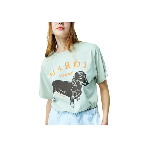 MARDI MERCREDI T-рубашка Женская Светло-бежевая Желтая