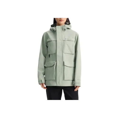 Columbia совместный бренд Водонепроницаемая ветровка унисекс зеленая