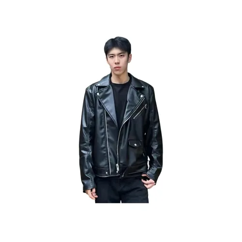 YIWANSHIDUO Кожа Куртка Унисекс