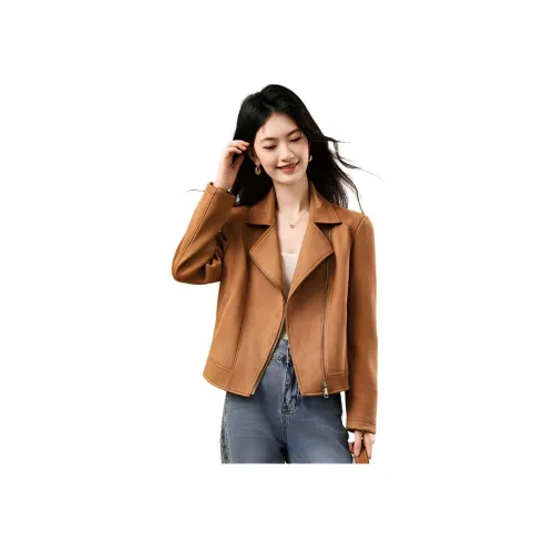 XINFEIYU Куртки и пальто Женские Карамель