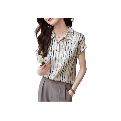 Mo Han Yi Mei Рубашка Женская Бежевая