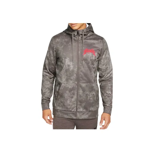 nike Therma Форма FW AW21 Мужской Полузип Тренировочный Худи Куртки и Пальто Мужской Смешанный Цвет