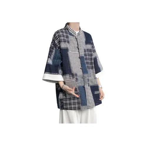 CTIDESTRAW Синий Мужская Рубашка