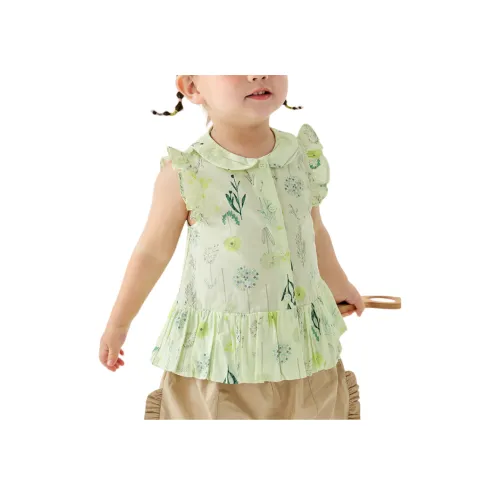 Mini Bala Рубашка Зеленый Желтый Оттенок 00343 Дети Возраст 3-7 Лет