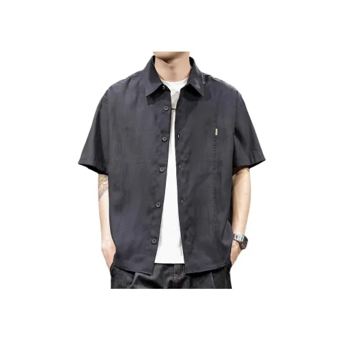 MR.MUDI Черная унисекс рубашка