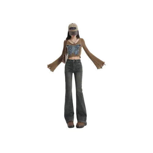 BEAR UNION Винтажные синие женские джинсы