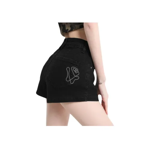 ACHIEVE ACHV Джинсовые шорты Женские Черные