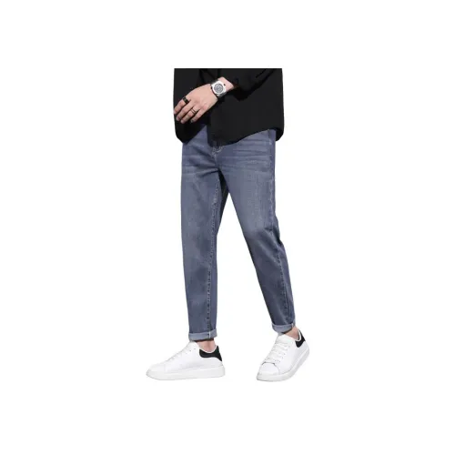 YUQIAN Звездный Синий Мужские Джинсы