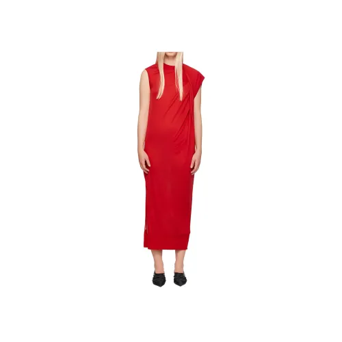 STELLA MCCARTNEY Red Женские Короткие Платья с Рукавами