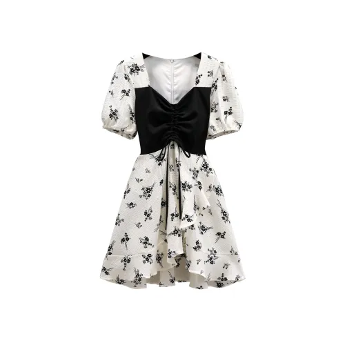 Peiyue Hanbok Черное Женское Длинное Платье с Рукавами